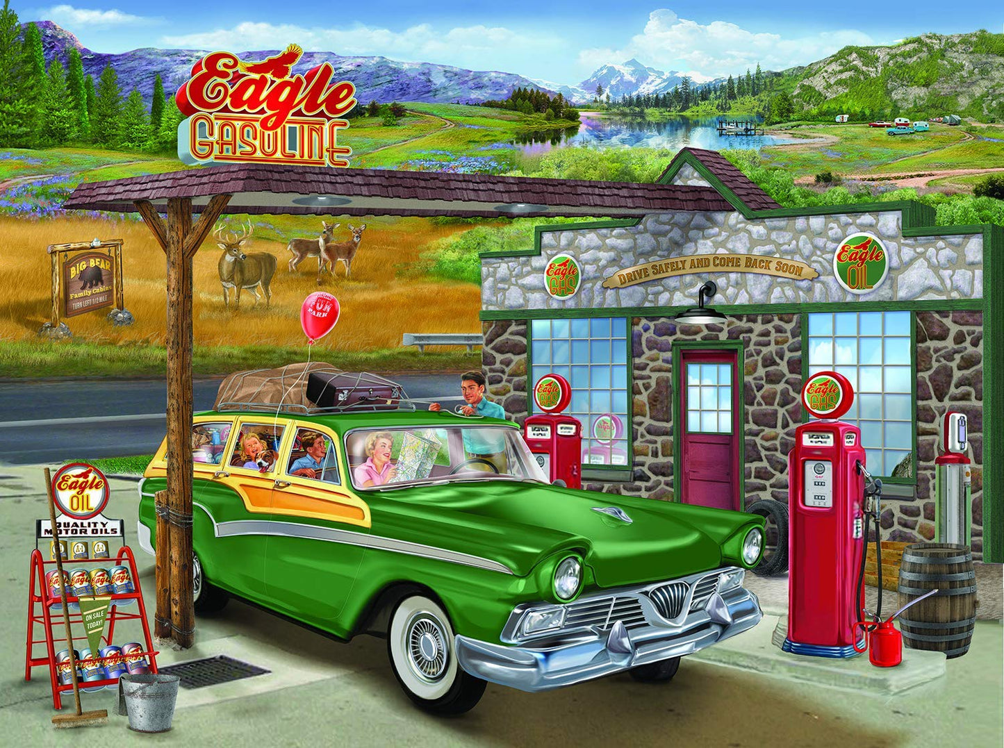 Big Bear Cabins 1000 pc  Jigsaw Puzzle 31542