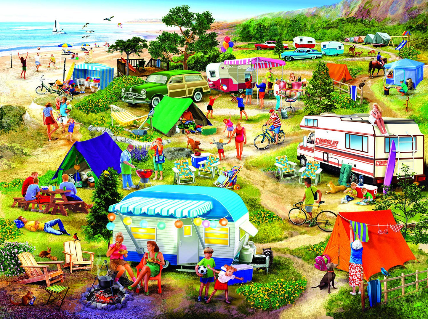Seaside Campground 1000 pc  Jigsaw Puzzle 31549