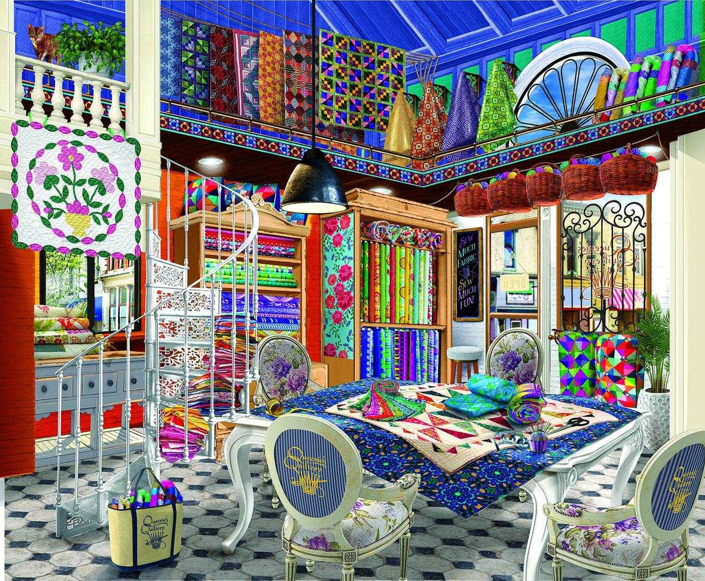 Queenie's Quiltery 1000 pc  Jigsaw Puzzle 31550