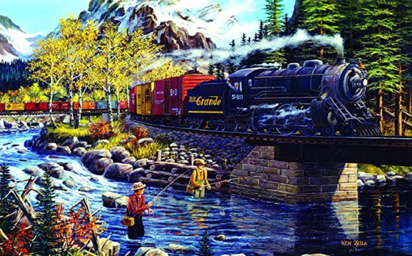 Cascade Run 550 pc  Jigsaw Puzzle 39917