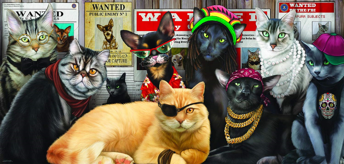 Cat Lineup 1000 pc  Jigsaw Puzzle 49012