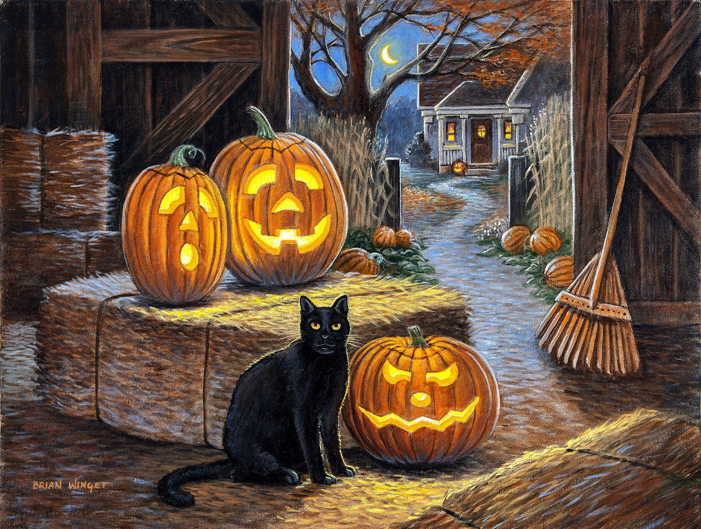 Cat o Lantern 500 pc  Jigsaw Puzzle 51101