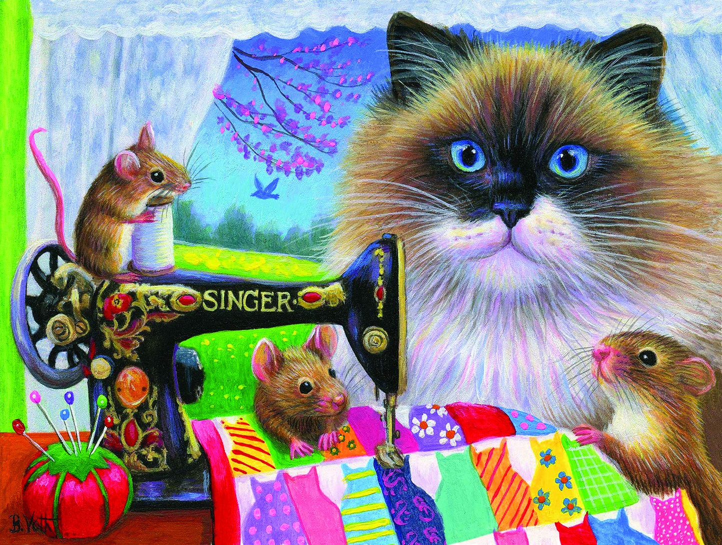 Tiffany's Quilt 300 pc  Jigsaw Puzzle 52010
