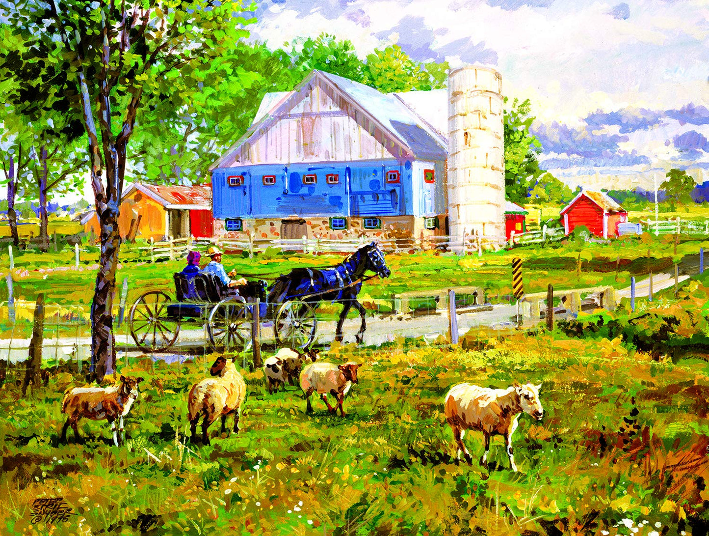 Through the Fields 300 pc  Jigsaw Puzzle 54627