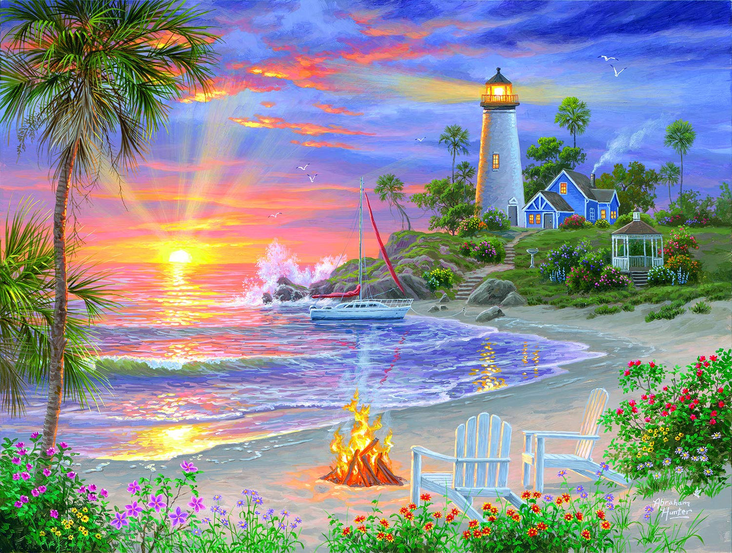 Honeymoon Sunset 500 pc  Jigsaw Puzzle 69738
