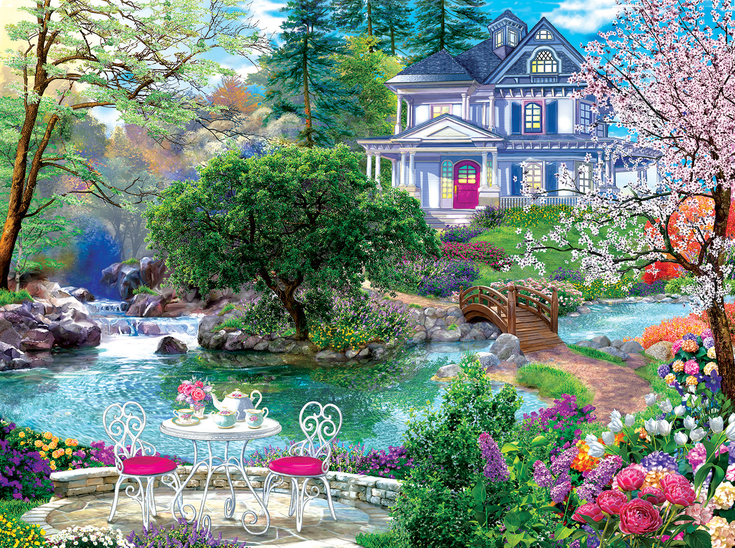 Waterside Tea 1000 pc  Jigsaw Puzzle 70633