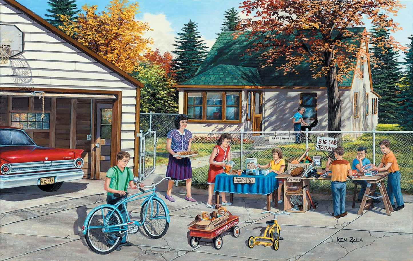 Backyard Sale 550 pc  Jigsaw Puzzle 39730
