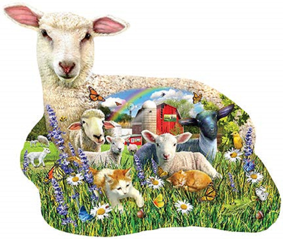 Lamb Shop 1000 pc Special Shape Jigsaw Puzzle 97041