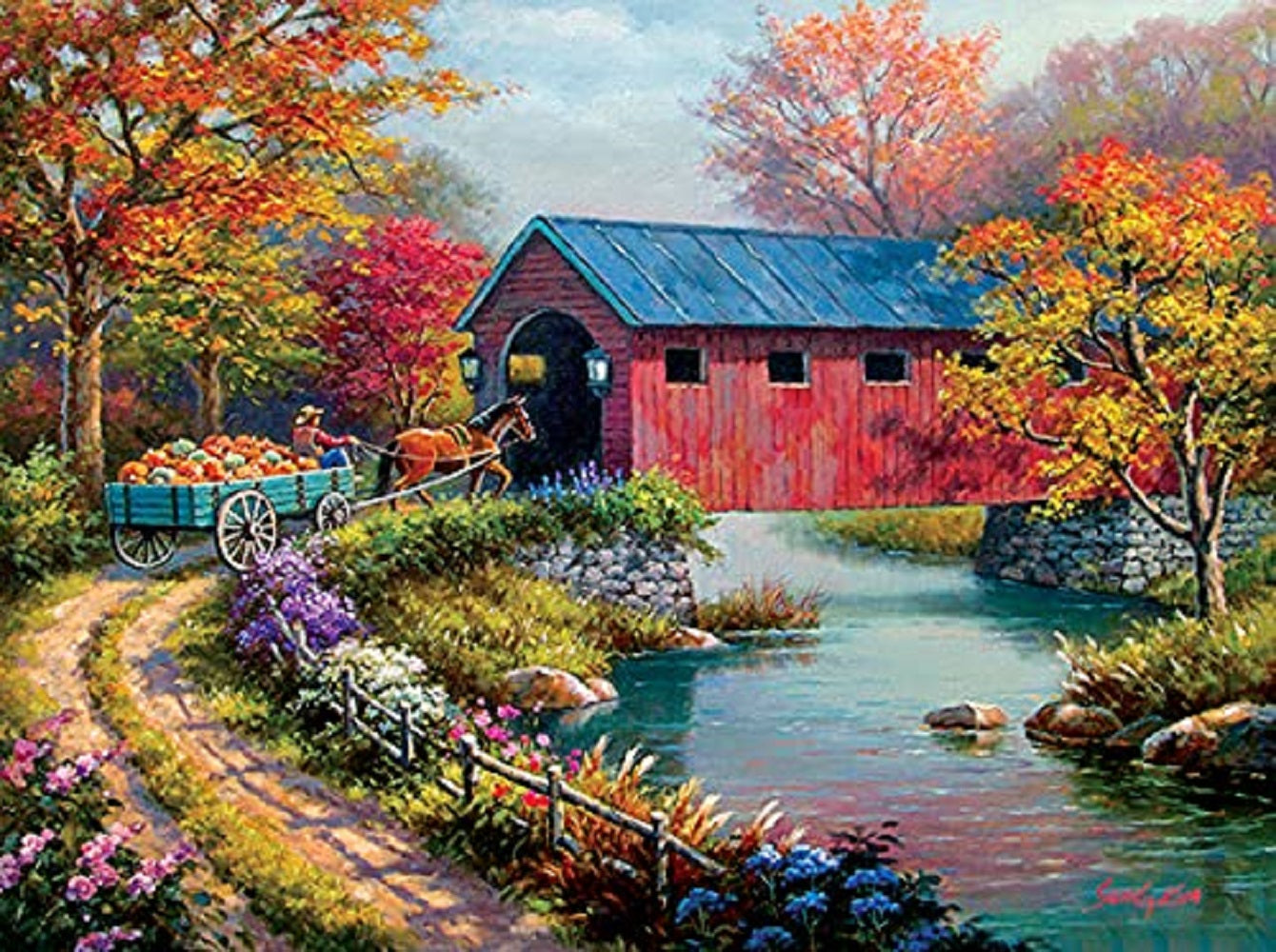 Pumpkin Harvest 1000 pc  Jigsaw Puzzle 36654