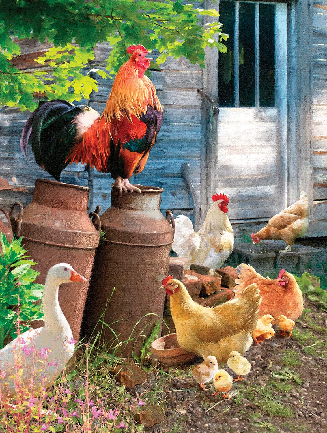 Hen Run 1000 pc  Jigsaw Puzzle 42203