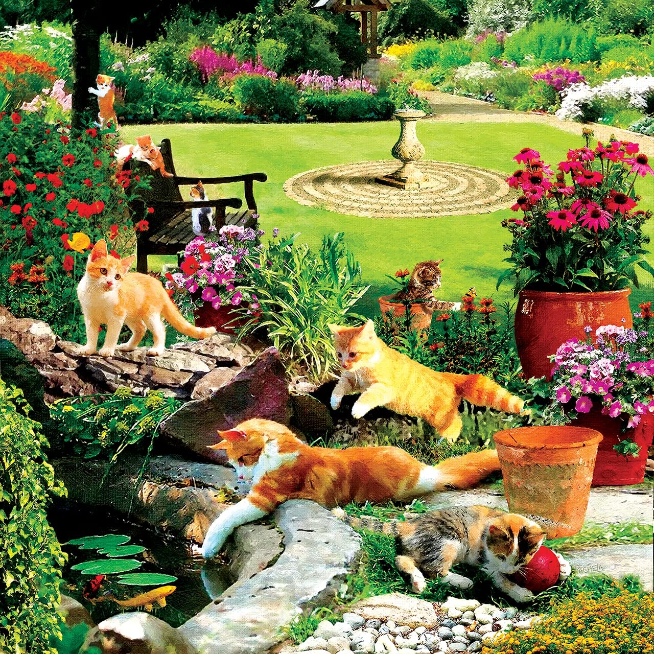 Garden Fishermen 500 pc  Jigsaw Puzzle 42209
