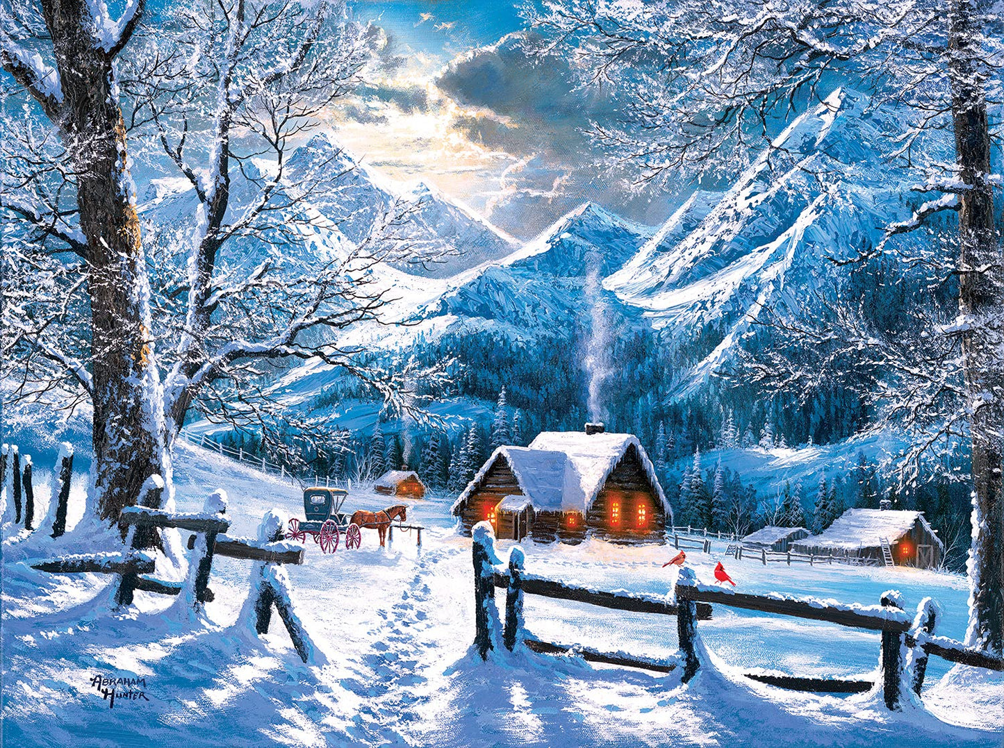 On a Snowy Morning 500 pc  Jigsaw Puzzle 69743