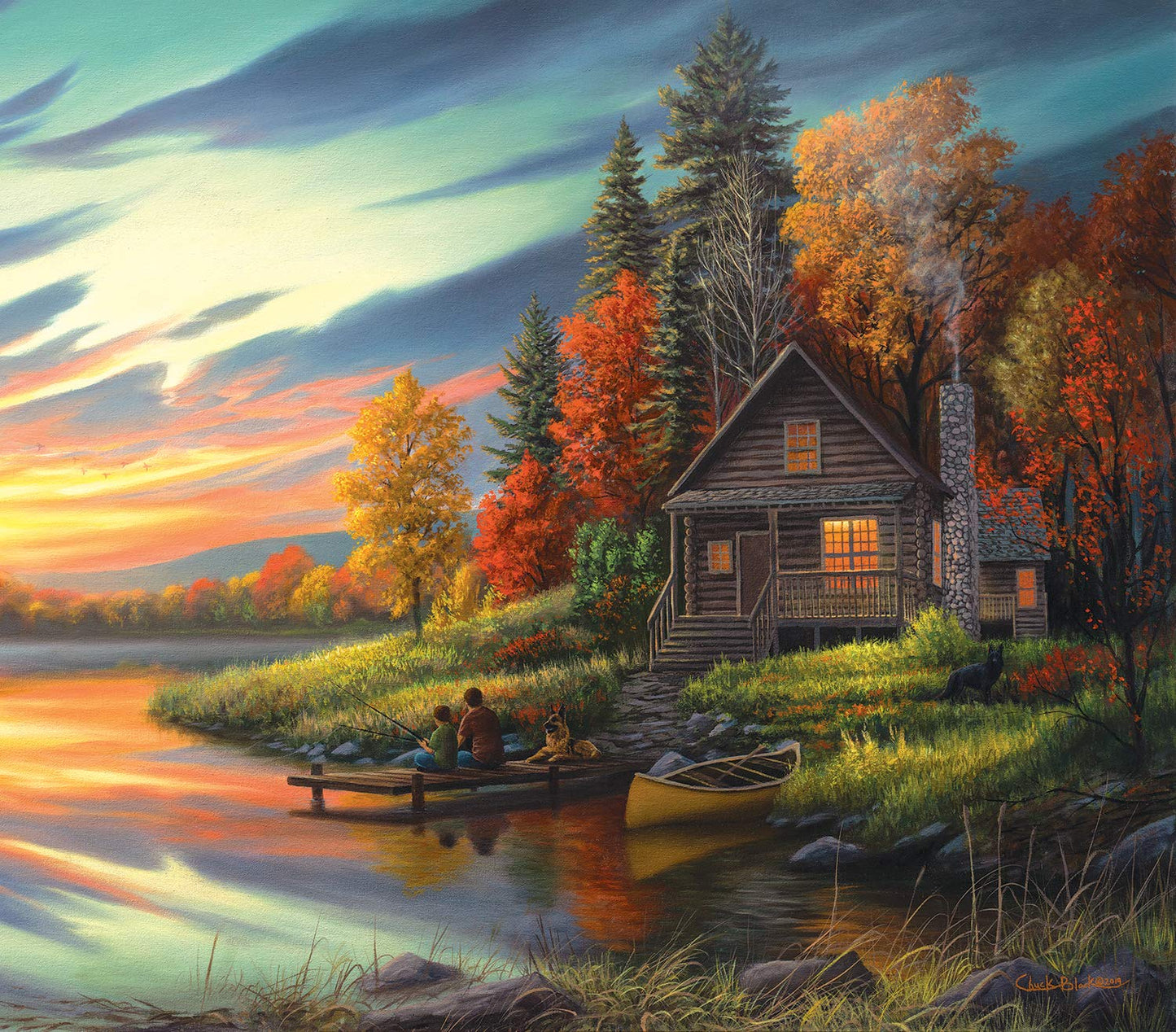 Lakeside Memories 550 pc  Jigsaw Puzzle 55154