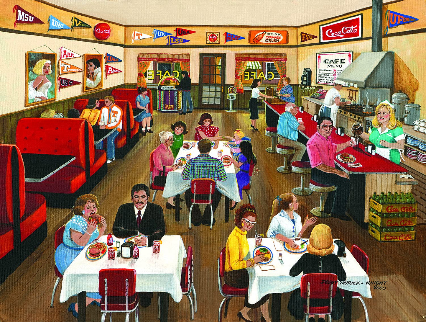 Downtown Cafe 300 pc  Jigsaw Puzzle 22132