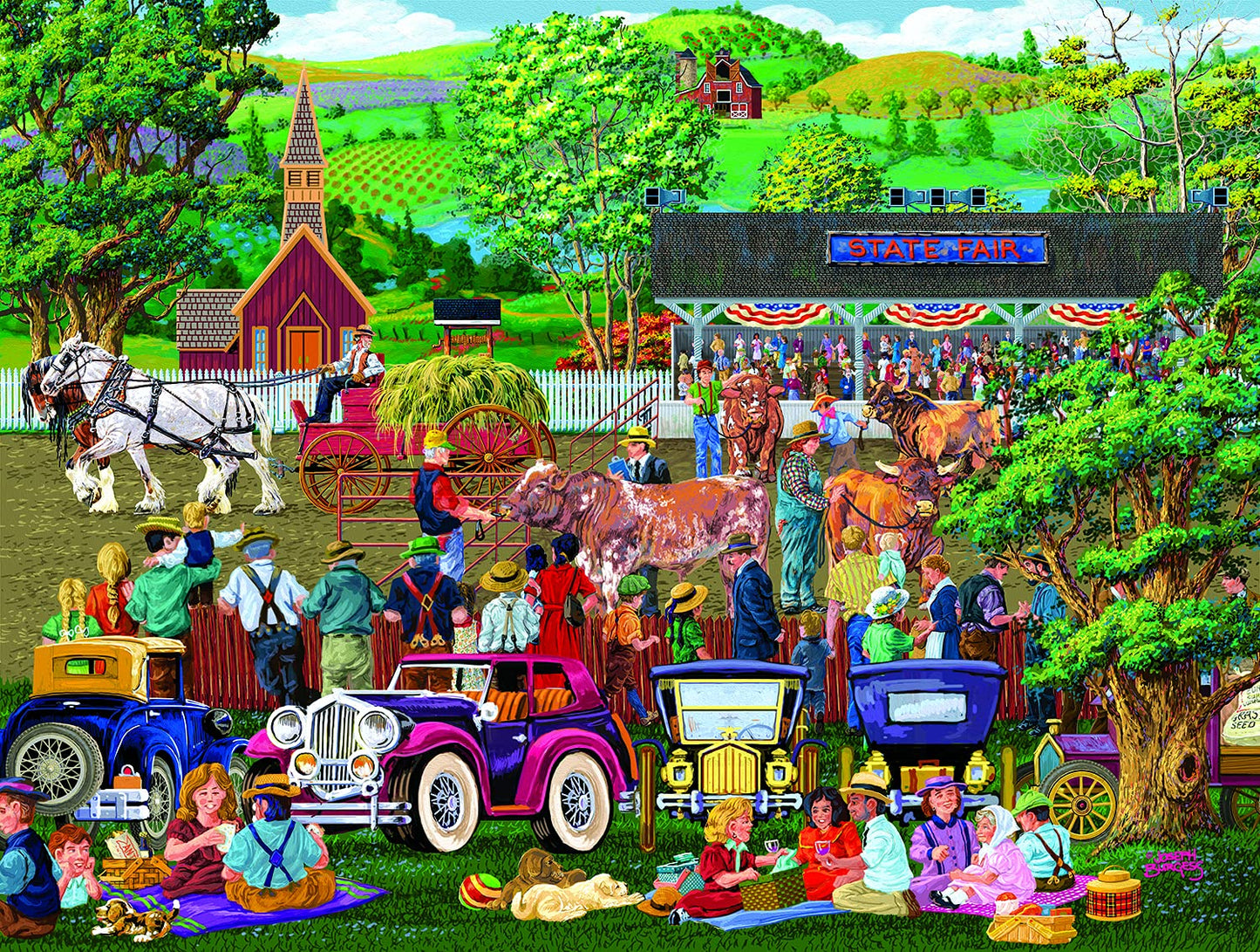 State Fair Picnics 300 pc  Jigsaw Puzzle 38724