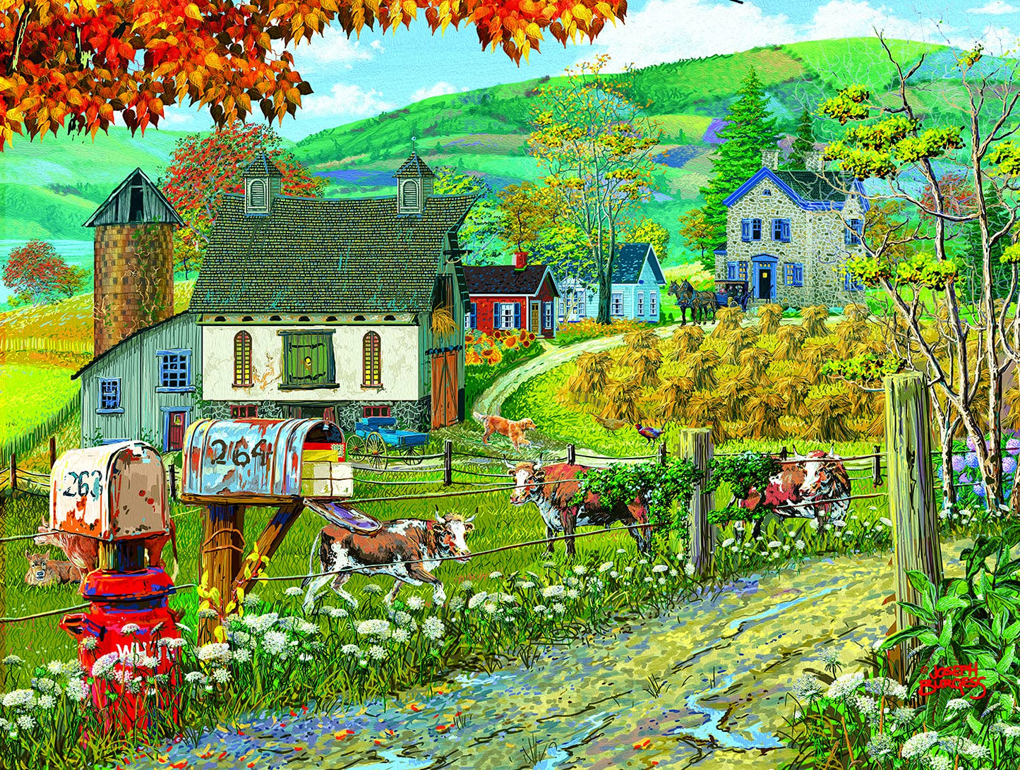 Farm Lane 300 pc  Jigsaw Puzzle 38732
