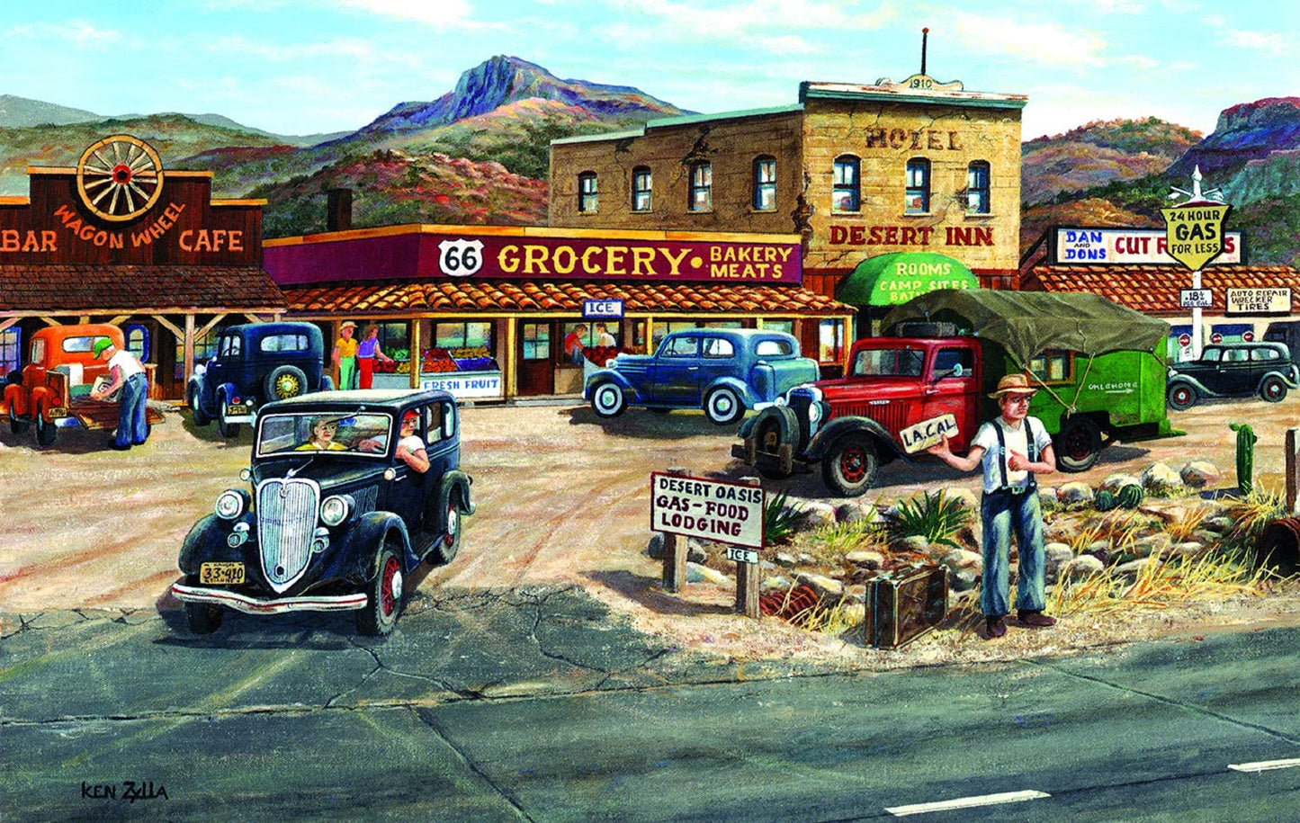 Memories of Route 66 300 pc  Jigsaw Puzzle 39931