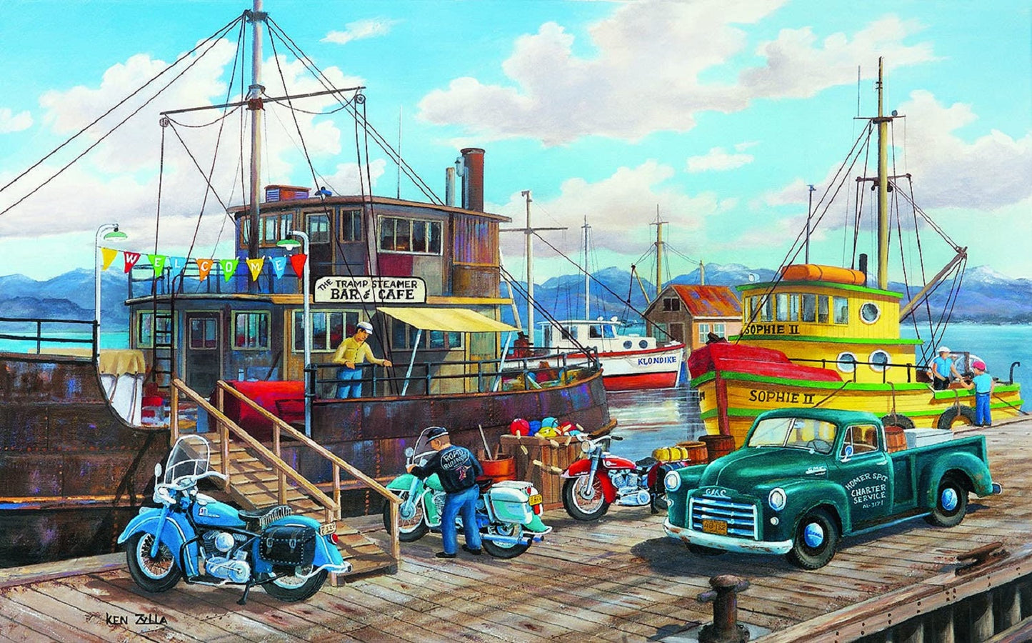Homer Spit Harbor 300 pc  Jigsaw Puzzle 39963