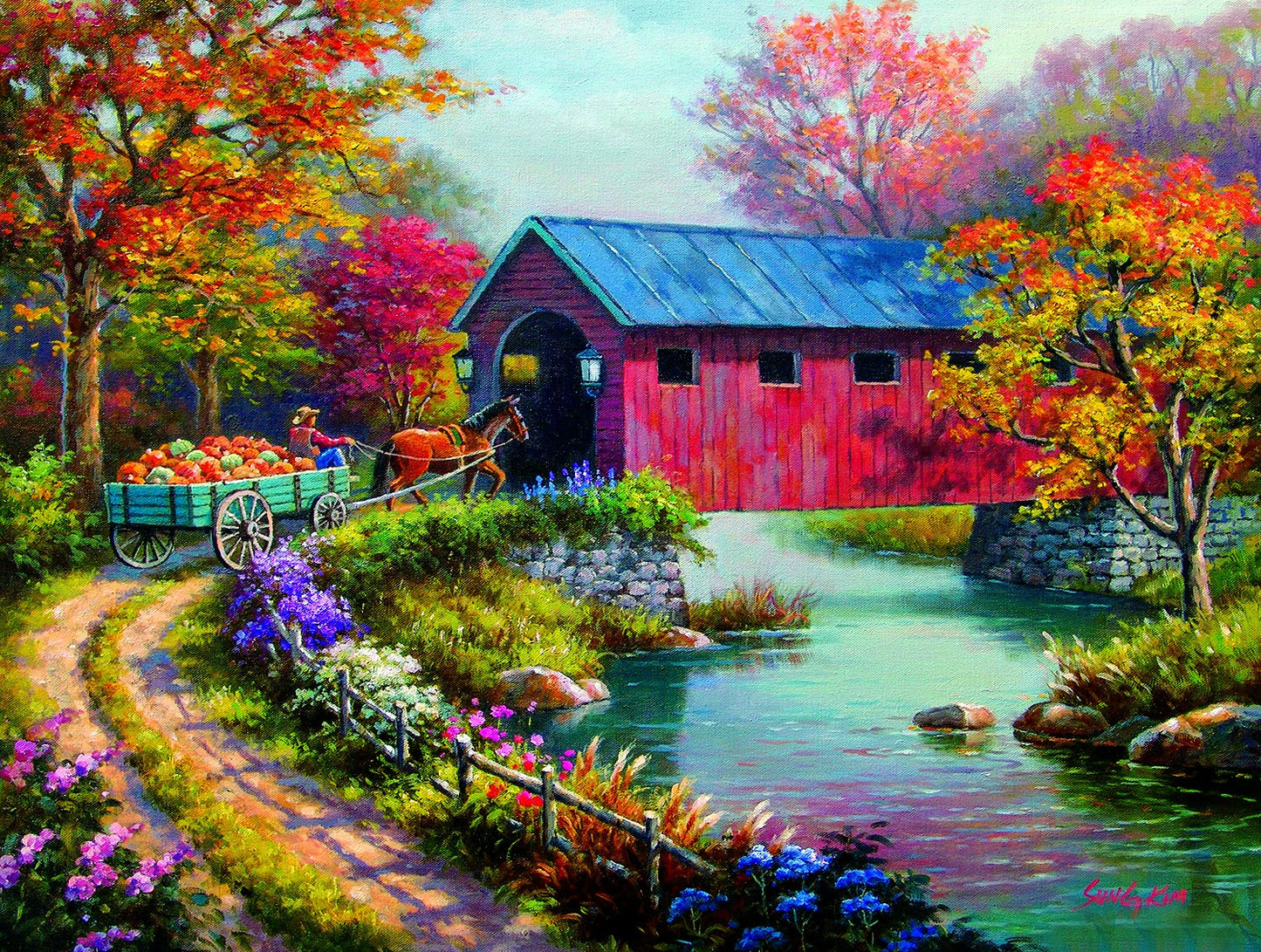 Pumpkin Harvest 300 pc  Jigsaw Puzzle 41776