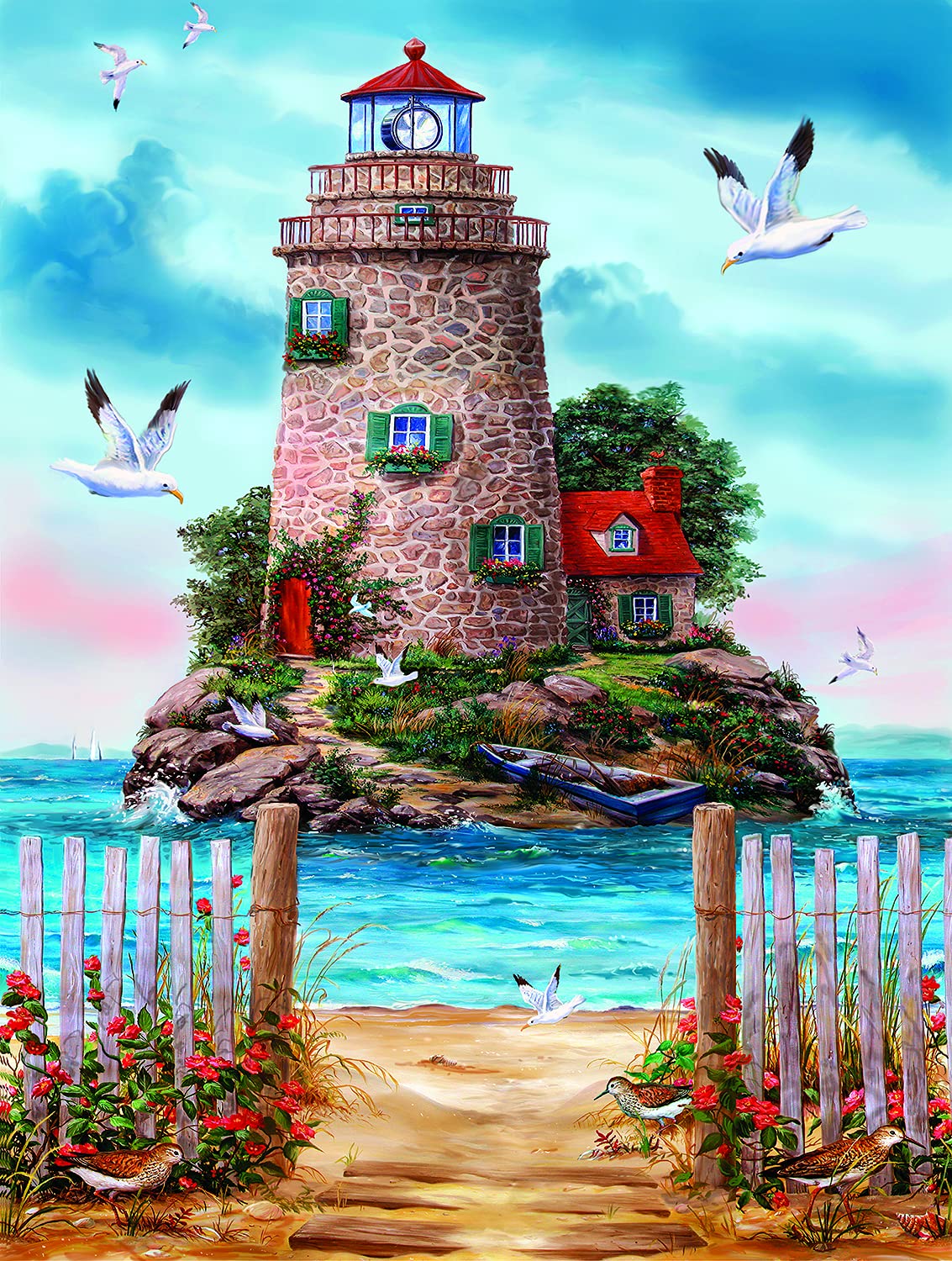Island Lighthouse 1000 pc  Jigsaw Puzzle 52620