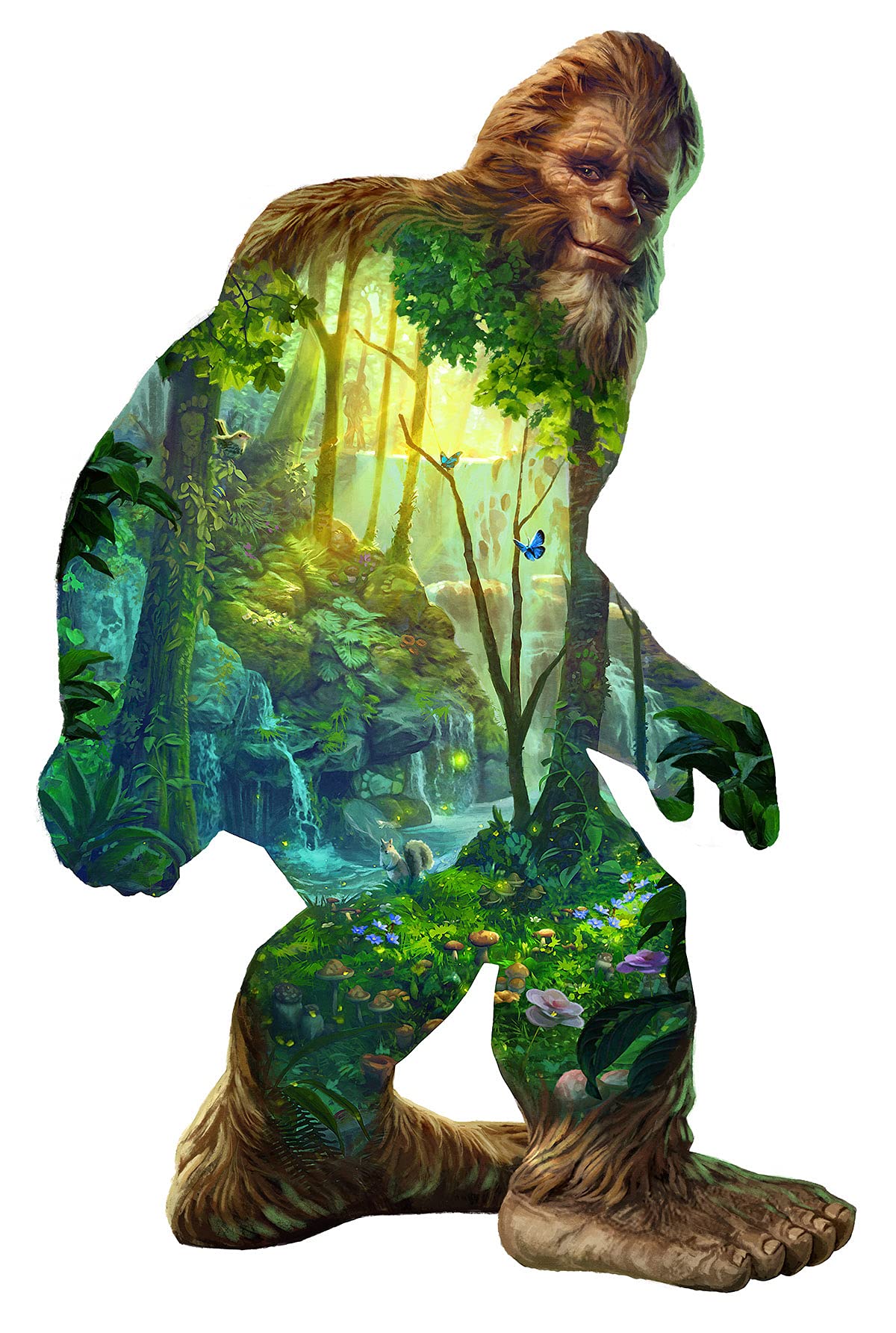 Big Foot 850 pc Special Shape Jigsaw Puzzle 95040