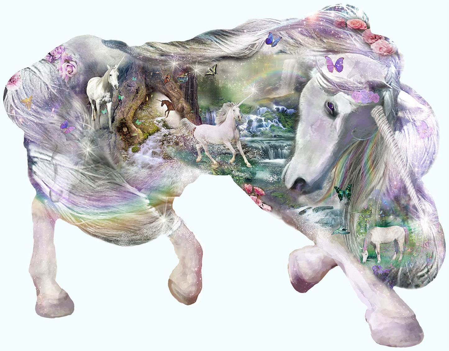 Fantasy Unicorn 850 pc Special Shape Jigsaw Puzzle 95080