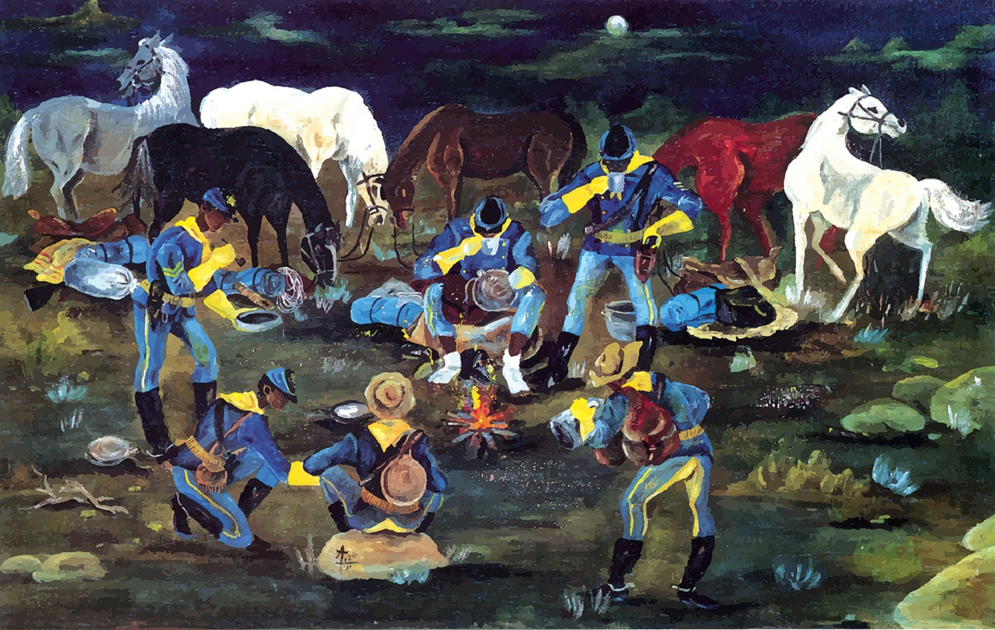 At Ease Buffalo Soldiers 550 pc  Jigsaw Puzzle 46844