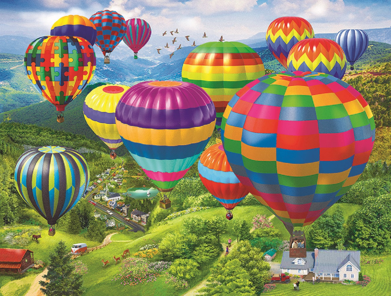 Balloon Fest 500 pc  Jigsaw Puzzle 31908