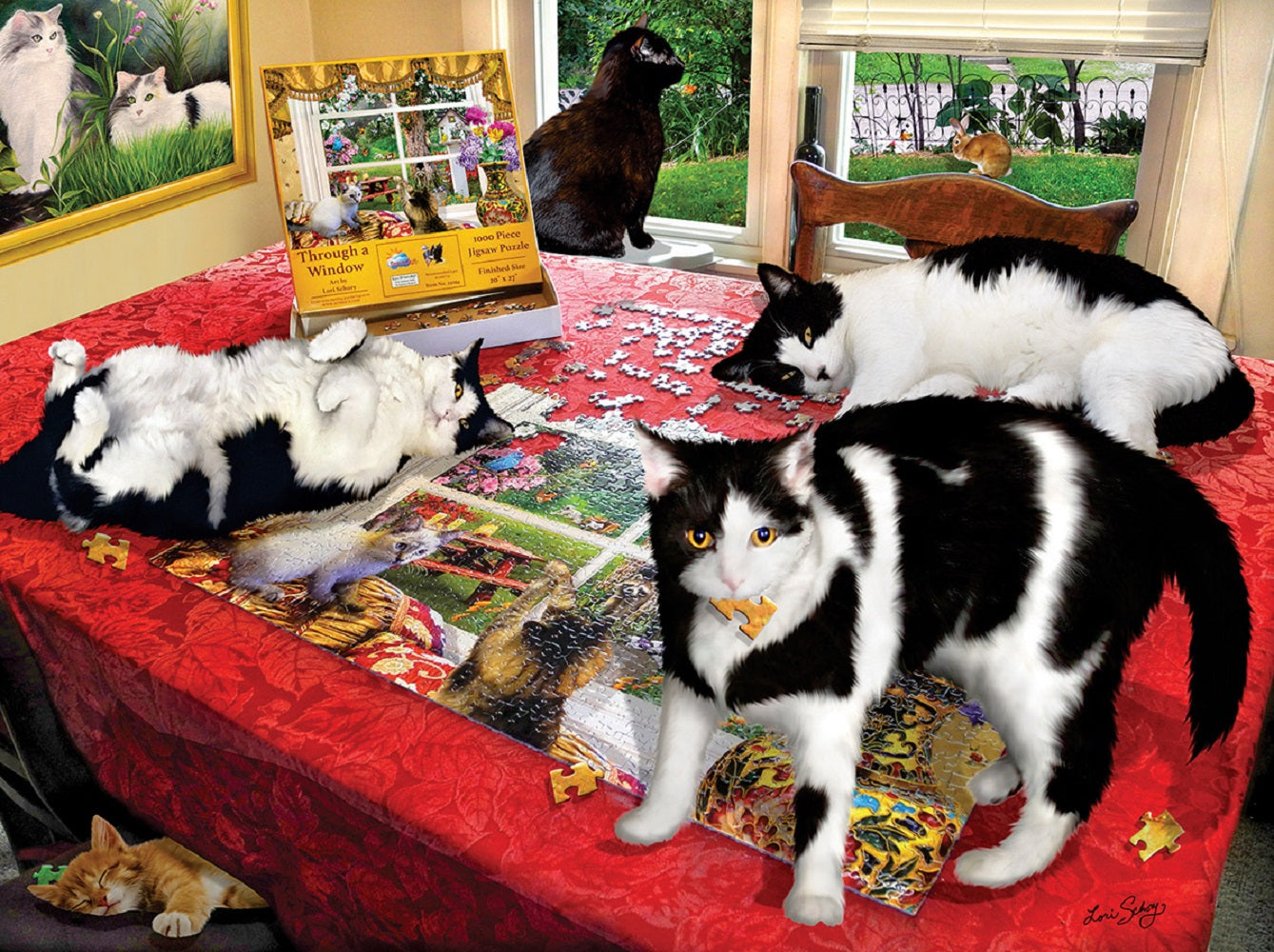 Who let the Cats Out 1000 pc  Jigsaw Puzzle 35151
