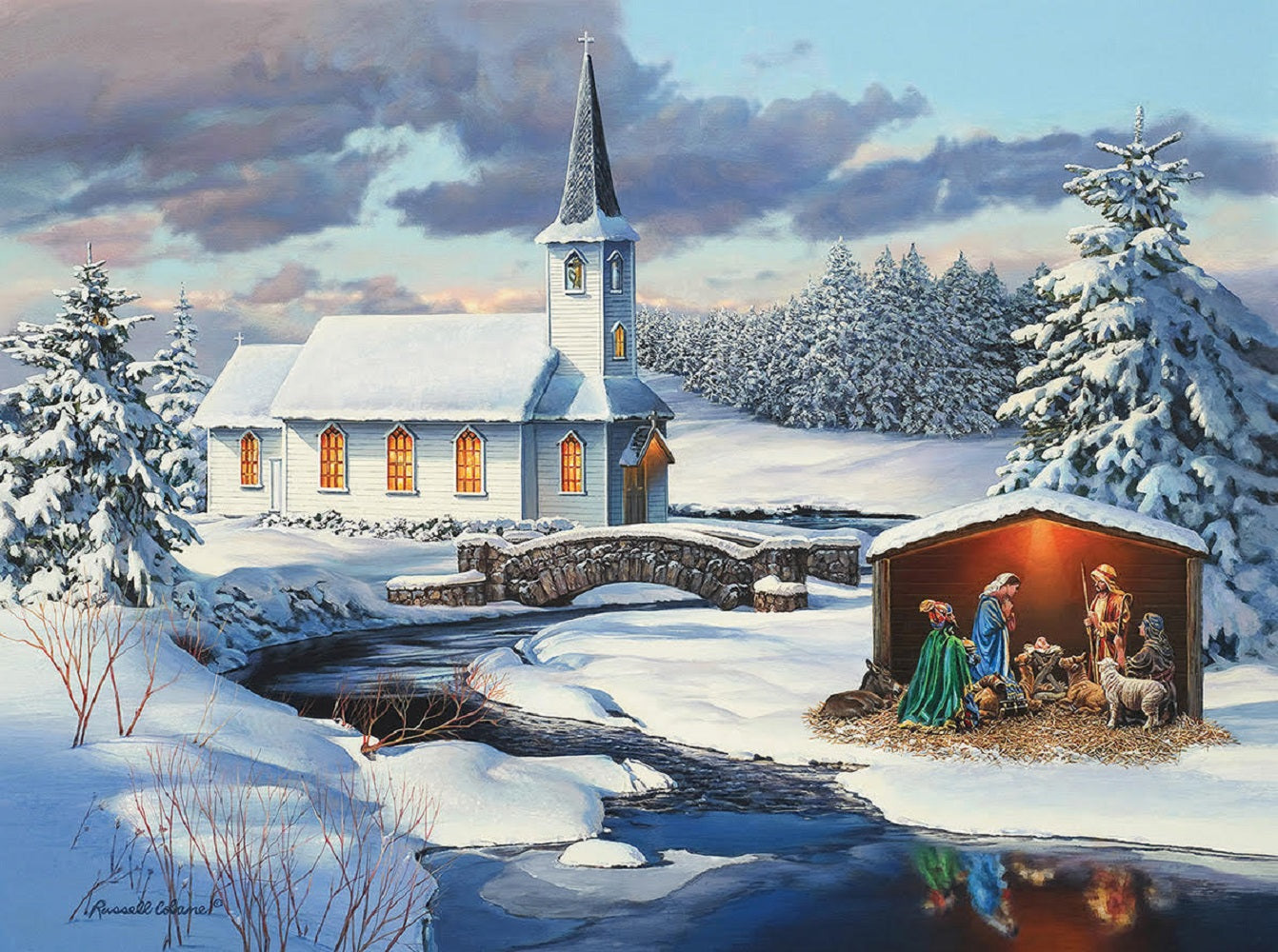 Church Nativity 1000 pc  Jigsaw Puzzle 36618