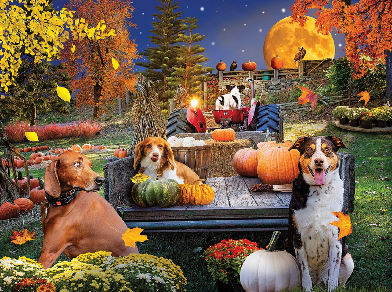 Harvest Hayride 1000 pc  Jigsaw Puzzle 42280