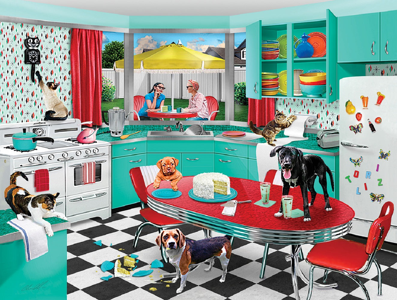 Kitchen Mischief 500 pc  Jigsaw Puzzle 46020