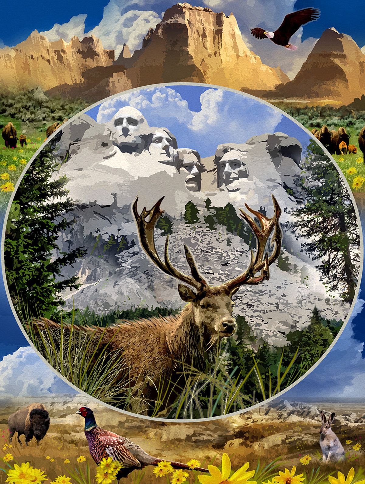 Mount Rushmore 1000 pc  Jigsaw Puzzle 62353