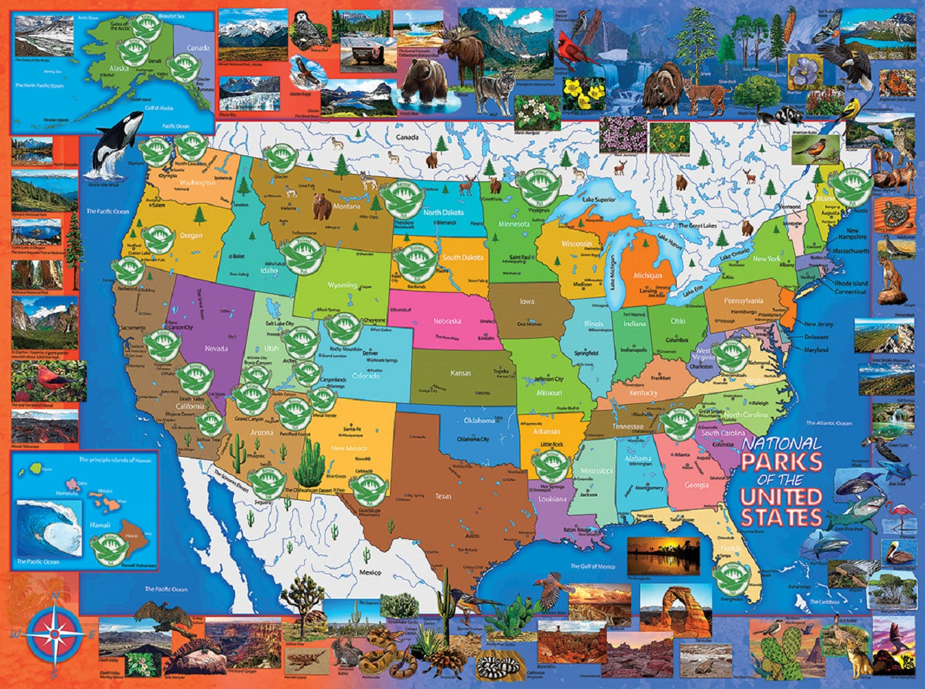 National Parks of the USA 1000 pc  Jigsaw Puzzle 62440