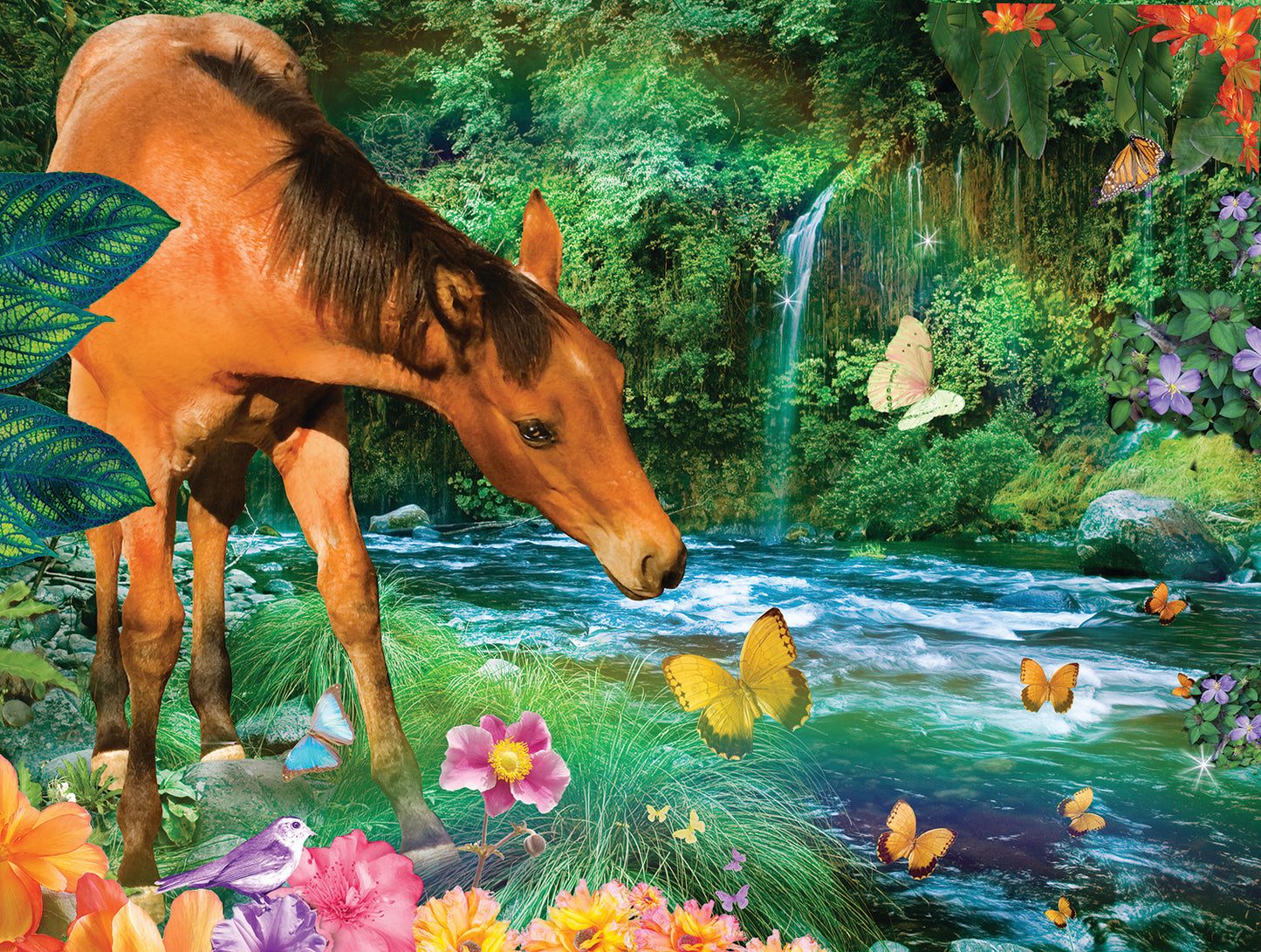 Little Brown Horse 500 pc  Jigsaw Puzzle 48450