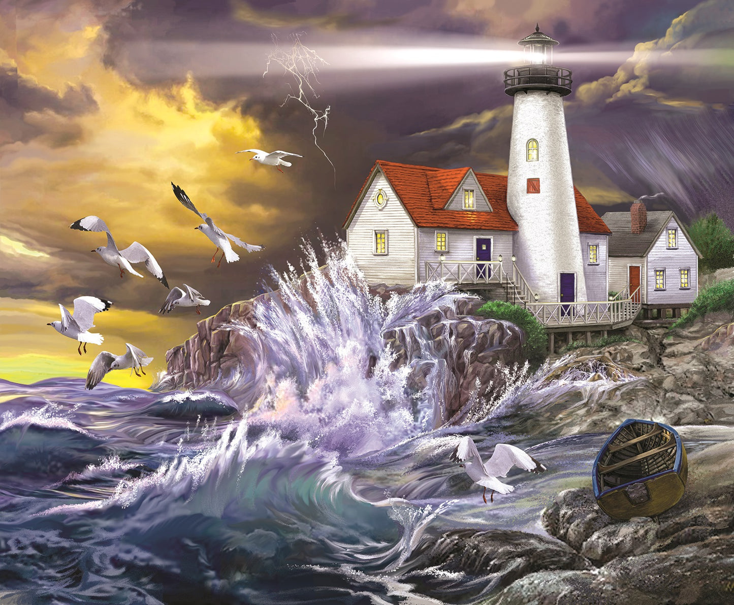Stormy Coast 1000 pc  Jigsaw Puzzle 31926