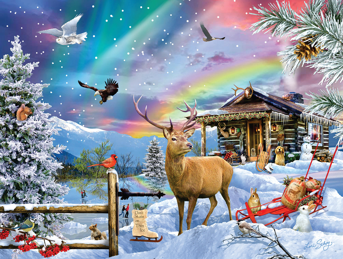 Winter In The Mountains 300 pc  Jigsaw Puzzle 35221