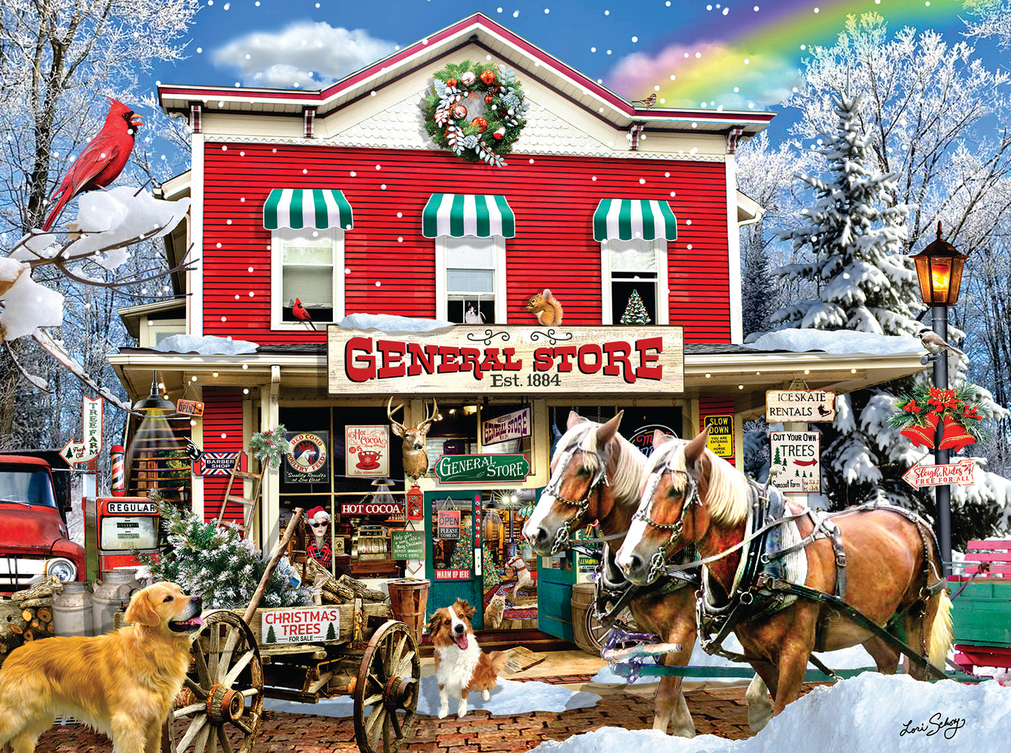 Old General Store Winter 1000 pc  Jigsaw Puzzle 35246