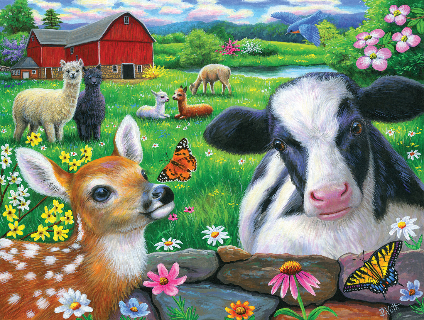 Friends in the Field 500 pc  Jigsaw Puzzle 52055