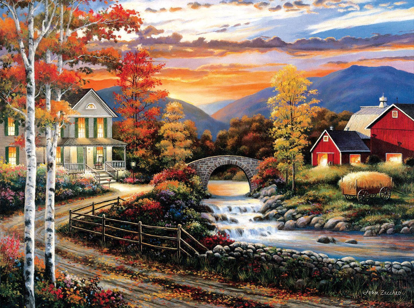 Babbling Creek Road 1000 pc  Jigsaw Puzzle 62121