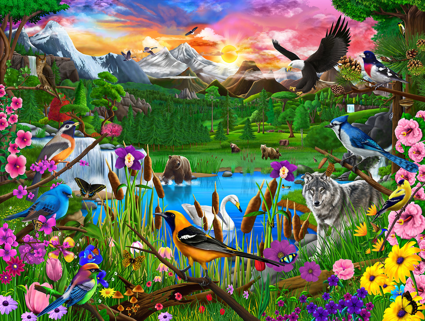 Gathering at Yellowstone 300 pc  Jigsaw Puzzle 62443