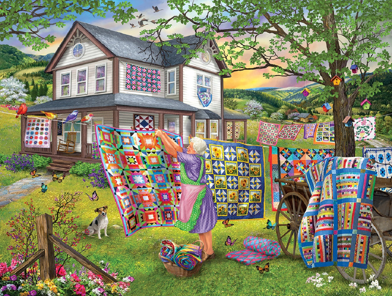 Grandma's Quilts 500 pc  Jigsaw Puzzle 31729
