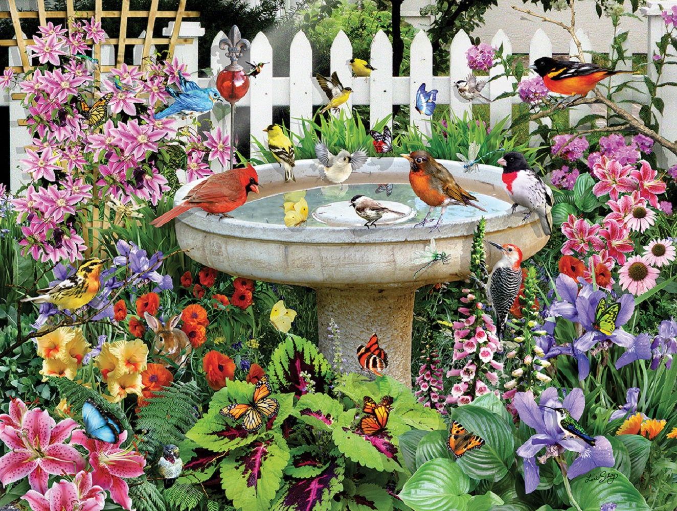 A Backyard Bath 500 pc  Jigsaw Puzzle 35224