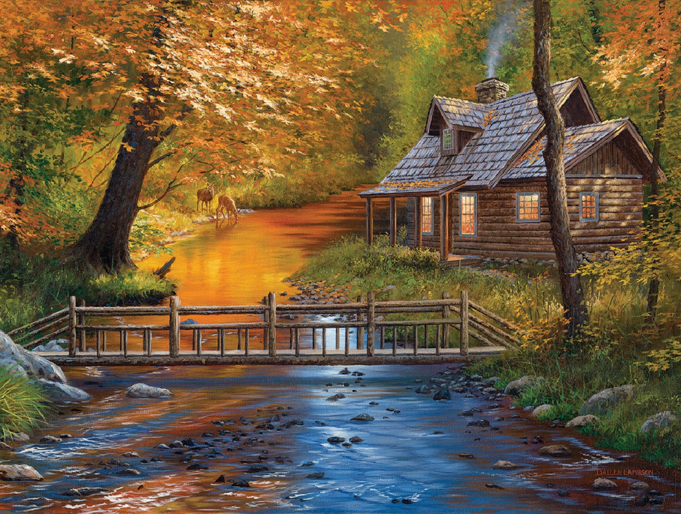Creekside Neighbors 500 pc  Jigsaw Puzzle 50169