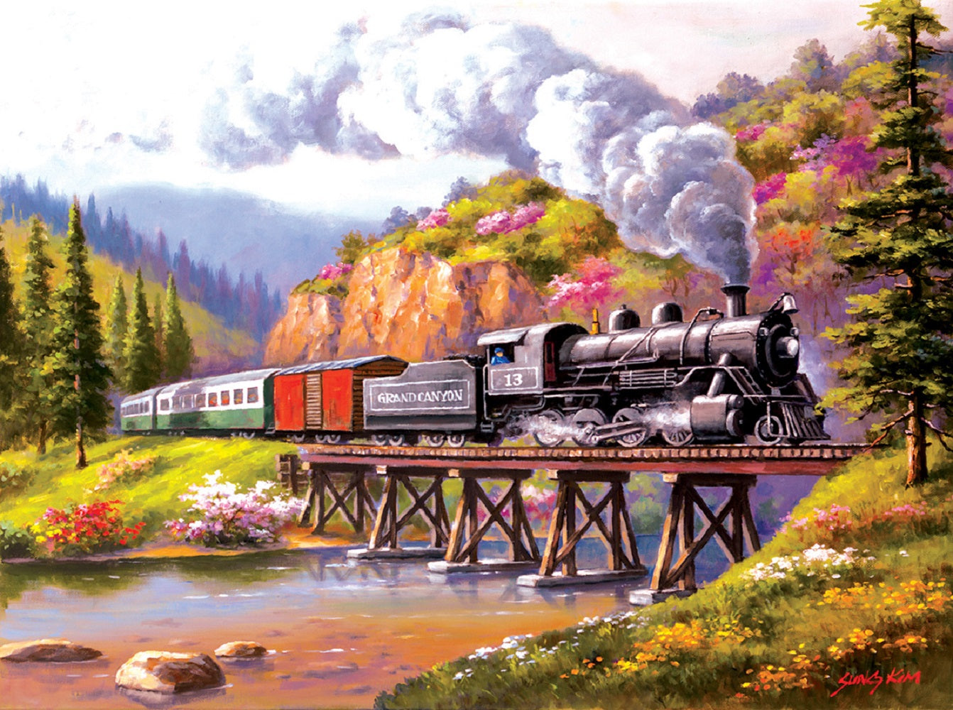 Grand Canyon Express 1000 pc  Jigsaw Puzzle 40626