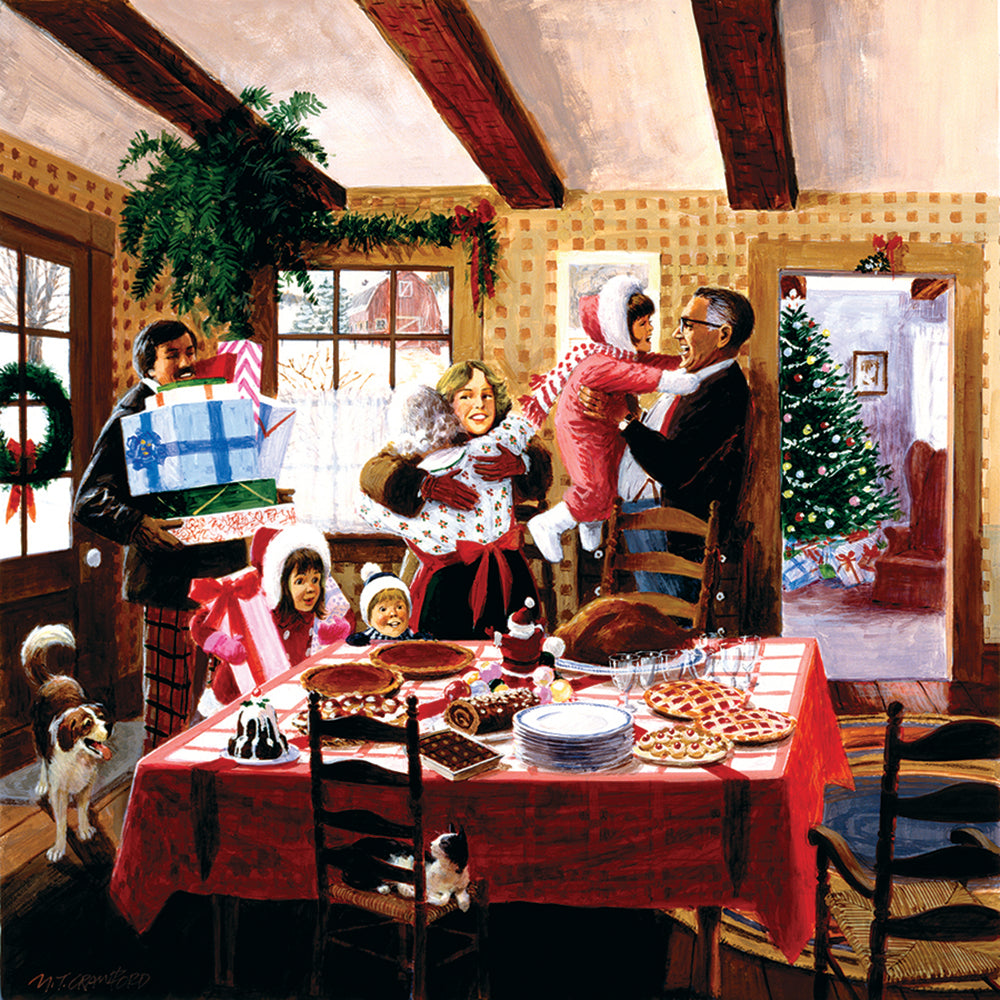 Christmas Dinner Guests 500 pc  Jigsaw Puzzle 38216