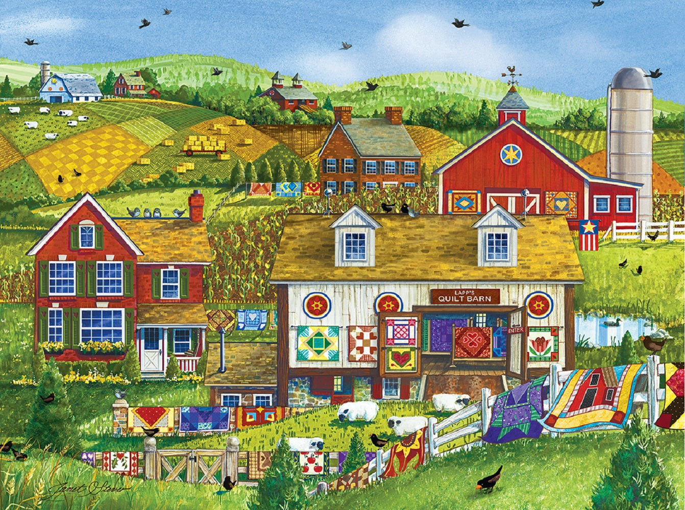 Lapp's Quilt Barn 1000 pc  Jigsaw Puzzle 63432