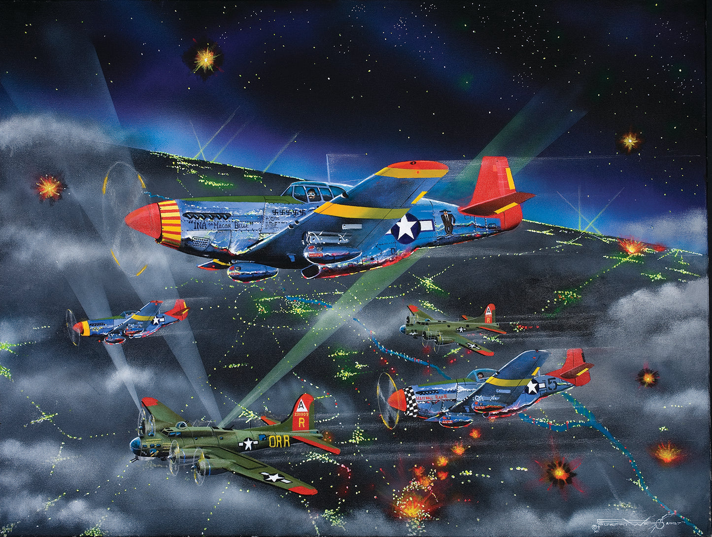 Night Fighters - The Tuskegee Airmen 500 pc  Jigsaw Puzzle 21319