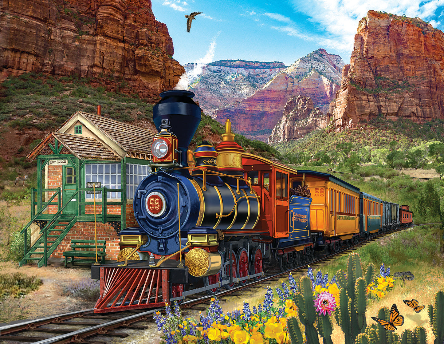 Dry Gulch 1000 pc Large Pieces Jigsaw Puzzle 31532