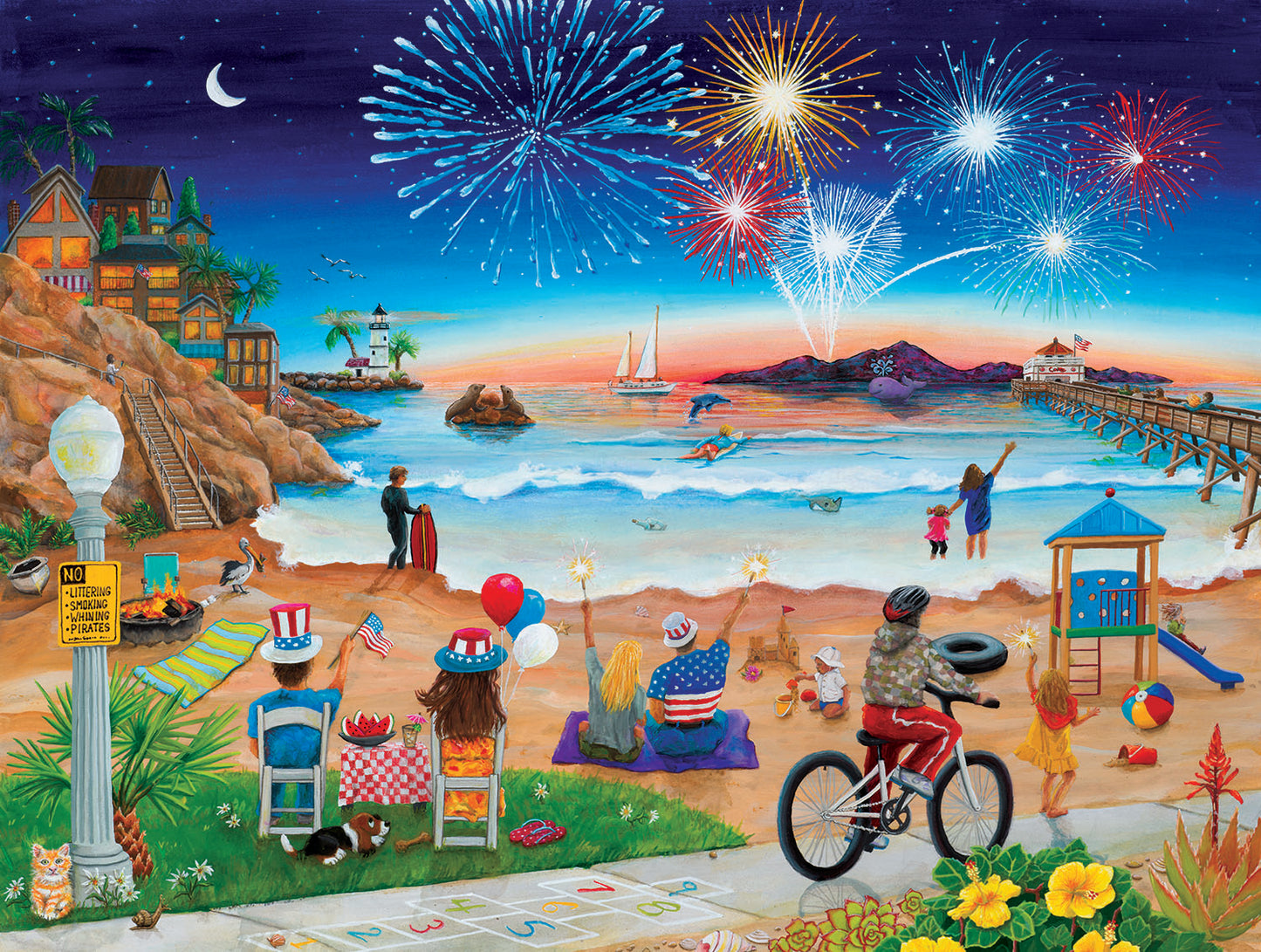 July Beach 500 pc  Jigsaw Puzzle 32757